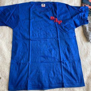 vtg 80s Early 90s Fruit Of The Loom Plain Blue T-Shirt L Blank, men